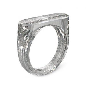 Diamond ring cut in one block designed by Jony Ive and Marc Newson