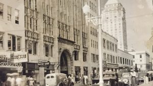 The Seybold building entrance in the old days
