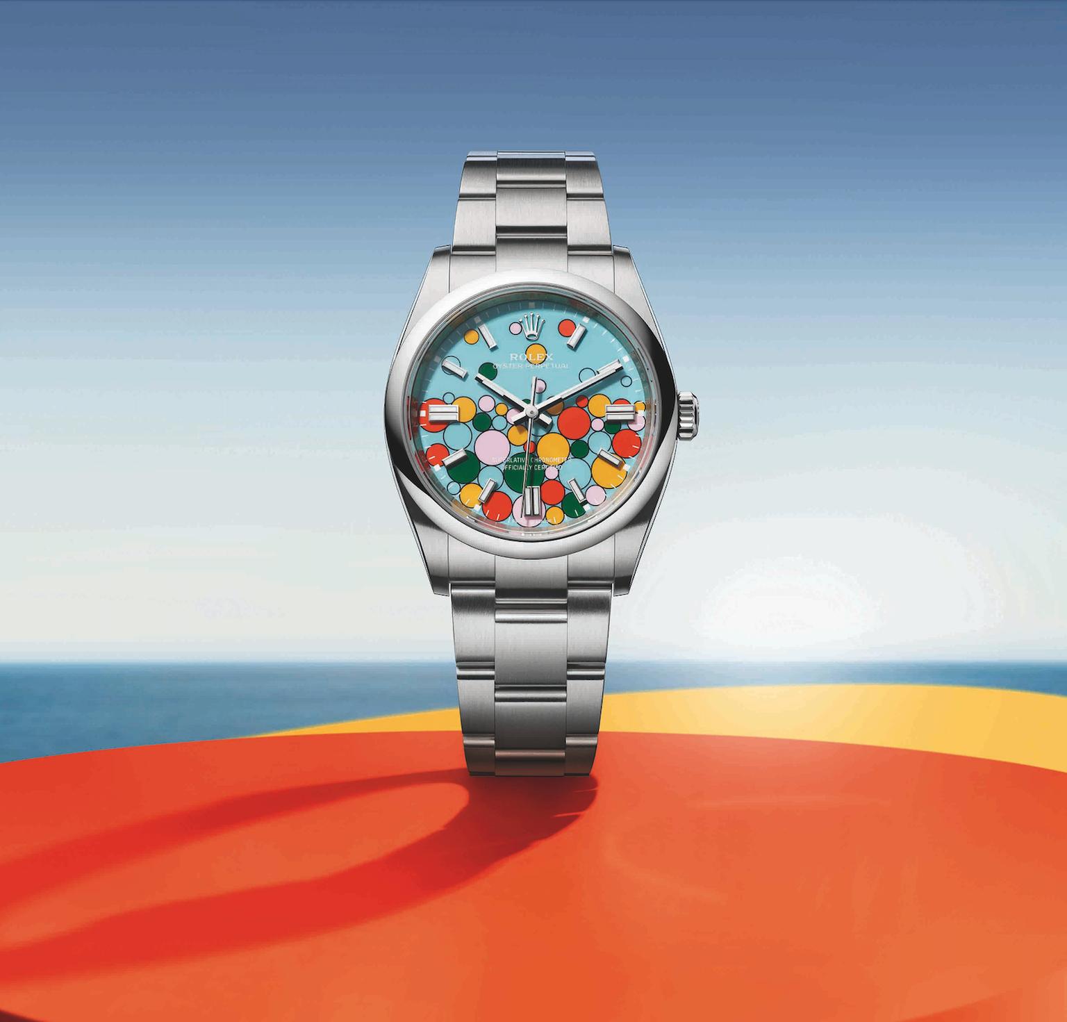 Takashi Murakami's iconic smiling flowers have been transformed into a  collectable timepiece
